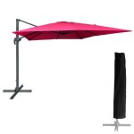 Parasol dport molokai carr 3x3m fuchsia + housse