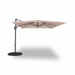Parasol d�port� rectangulaire 3x4m ? antibes ? beige ? parasol d�port�. inclinable. rabattable et rotatif ...