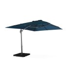 Parasol d�port� rectangulaire bleu canard 3x4m + dalles � lester 50x50cm