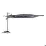 Parasol d�port� rectangulaire inclinable melhia 4x3m anthracite - hesp�ride