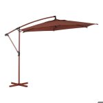 Parasol d�port� rond manoa 3m acajou - hesp�ride