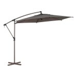 Parasol d�port� rond manoa 3m caf� - hesp�ride