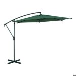 Parasol d�port� rond manoa 3m vert olive - hesp�ride