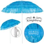 Parasol inclinable hawaii 195 cm bleu parasol de plage � 160 cm r�glable jardin terrasse ext�rieur