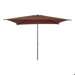 Parasol droit carr� inclinable soya 25x25m acajou - hesp�ride
