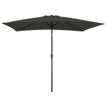 Parasol droit hapuna rectangulaire 2x3m gris