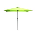 Parasol droit inclinable 300x200 cm en tissu vert anis