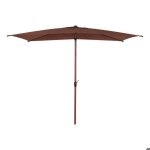 Parasol droit rectangulaire inclinable loompa 3x2m acajou - hesp�ride