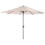 Parasol droit rond inclinable loompa bl 3m - hespride