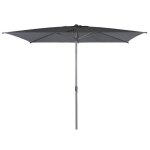 Parasol droit rectangulaire loompa ardoise 3x2m en aluminium - hespéride Parasol droit rectangulaire loompa ardoise 3x2m en aluminium - hespéride