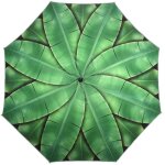Parasol esschert design feuilles 184 x 226 cm polyester vert - mt droit - manuel - rectangulaire