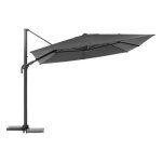 Hespride - parasol dport rectangulaire melhia - l. 400 x l. 300 cm - anthracite