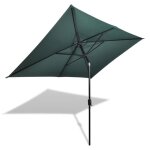 Parasol - garosa - rectangulaire - 200 x 300 cm - vert - acier 38 mm