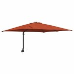 Parasol - helloshop26 - inclinable moderne - rectangulaire - 2475x2485x160 cm - toile r�sistante aux ...