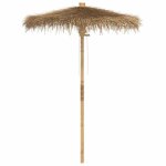 Parasol - helloshop26 - tiki - feuille de bananier - bambou - protection uv durable