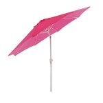 Parasol de jardin � 3m inclinable polyester / aluminium 5kg rose 04 0003881