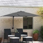 En solde parasol de jardin anti - uv - burke - parasol anti - d�coloration - anthracite 2485x2475x160 ...