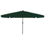 En solde parasol de jardin anti - uv - burke - parasol anti - d�coloration - vert 395x395x245 cm polyester ...