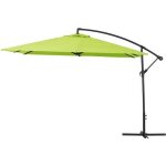 Parasol jardin dport alu ilios 3 - carr - 3 x3 m - vert