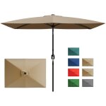Parasol de jardin ext�rieurgrand parasol d�port� rectangulaire terrasse reposeparasol de balcon famille ...