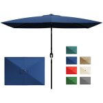 Parasol de jardin ext�rieurgrand parasol d�port� rectangulaire terrasse reposeparasol de balcon famille ...