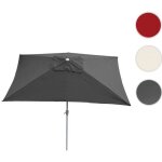Parasol de jardin - parasol n 23 - 2x3m - rectangulaire - inclinable - polyester / alu 45kg - anthracite ...