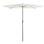 Parasol de jardin rectangulaire aktive - mt aluminium - couleur crme