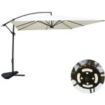 Solenzara - parasol led carr� d�port� 3x3 �cru