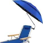 Parasols de plage avec pince ombrelle upf 50 + parasol de plage r�glable � 360 � pour chaise de plage ...