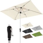 Parasol rectangulaire doppler en aluminium avec manivelle de haute qualité pour balcon ou terrasse - ... Parasol rectangulaire doppler en aluminium avec manivelle de haute qualité pour balcon ou terrasse - ...