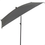Parasol de terrasse carr� - aktive - 175x175 cm - gris - m�t inclinable - protection uv30 - 4 baleines ...