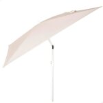 Parasol de terrasse rectangulaire - aktive - 180x145 cm - beige - protection uv30 - m�t inclinable - ...
