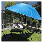 Parasols et tonnelles - leaforlife : parasol voile dombrage nomade - bleu