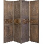 Paravent - décoshop26 - 4 panneaux - bois massif - design contemporain - intérieur Paravent - décoshop26 - 4 panneaux - bois massif - design contemporain - intérieur