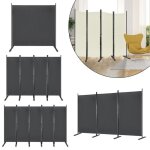 Paravent - aufun - 4 parties - gris fonc - 225x180cm - rsistant uv et hydrofuge