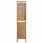 Paravent en bambou - meublechic - 3 panneaux - 120x180 cm - brun - pliable - usage int�rieur et ext�rieur ...