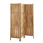Paravent dint�rieur � 3 panneaux en bambou naturel 139 x 160 cm