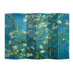 Fine asianliving paravent cloison amovible s�parateur de pi�ce 6 panneaux van gogh almond blossoms l240xh180cm ...