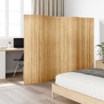 Magnifique paravent int�rieur beige cloison de s�paration - design mobile - bambou largeur 250cm hauteur ...