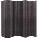 Paravent interieur pliable cloison de sparation paravent en bambou 250 x 195 cm gris[110]