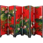 Paravent miniature asiatique ? motifs fleurs de lotus