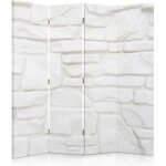 Paravent mur blanc 145x170 cm 4 pans décoration dintérieur cloison de separation brique dimitation style ... Paravent mur blanc 145x170 cm 4 pans décoration dintérieur cloison de separation brique dimitation style ...