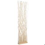 Paravent en osier avec socle et tiges twist mod�le 2