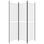 Paravent pliable blanc - lemon� cloison de s�paration - d�coration salon - 3 panneaux - blanc - 150x180cm ...