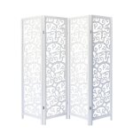 Paravent - décoshop26 - design arbre - bois blanc - 4 panneaux - pliable Paravent - décoshop26 - design arbre - bois blanc - 4 panneaux - pliable