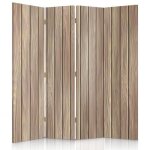 Paravent sur toile planches en bois 4 panneaux 145x170 cm une face cloison de séparation décoration dintérieur ... Paravent sur toile planches en bois 4 panneaux 145x170 cm une face cloison de séparation décoration dintérieur ...