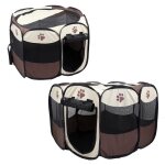 Parc a chiots chiens chatons pliable parc enclos pour chiot petit