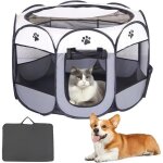 Parc chiot parc pour chien enclos portable pour chats parc pour chien en tissu oxford clture pour animaux74 ...