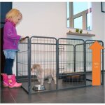 Parc enclos pour chiens grillage cage clture intrieur et extrieur hauteur 705cm modle dog run  m ...