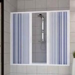Pare baignoire douche en plastique pvc - nina centrale - blanc mat - 160 cm Pare baignoire douche en plastique pvc - nina centrale - blanc mat - 160 cm